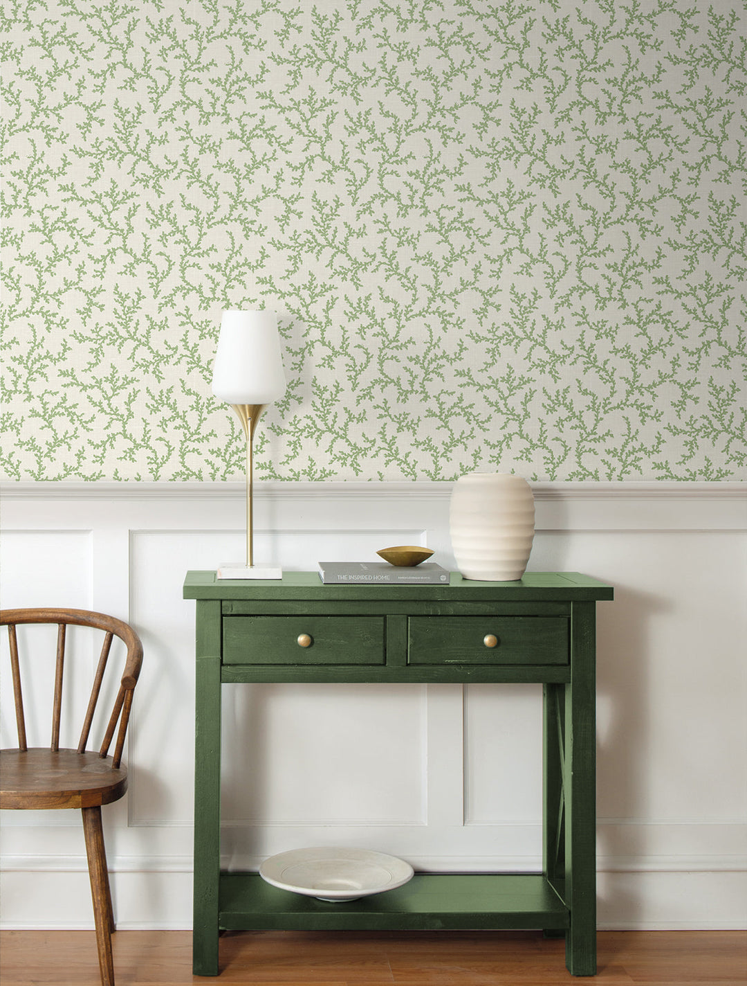 Corail Herb FC62104 by Seabrook Designs Designer Wallpaper
