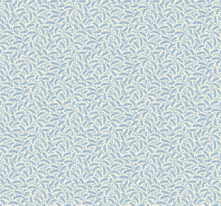 Cossette Bleu Bisque by Seabrook Wallpaper French Country United States 60.75 12.6" 27" - Fabric Carolina -