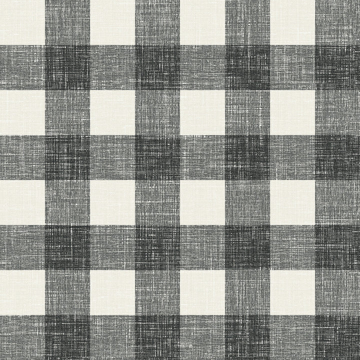 Bebe Gingham Poppy Seed by Seabrook Wallpaper French Country United States 60.75 6.75" 27" - Fabric Carolina -