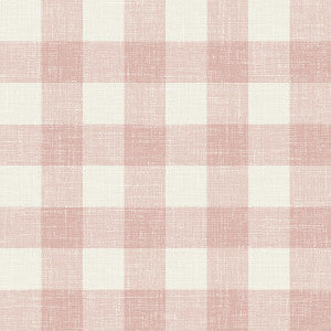 Bebe Gingham Rustic Rouge by Seabrook Wallpaper