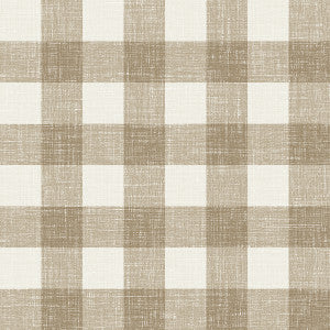 Bebe Gingham Driftwood by Seabrook Wallpaper
