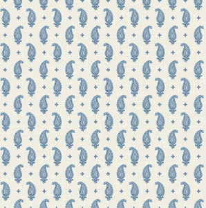 Maia Paisley French Blue by Seabrook Wallpaper