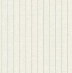 Andree Stripe French Blue & Pomme by Seabrook Wallpaper