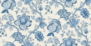 Bernadette Linen Fabric French Blue by Seabrook Wallpaper