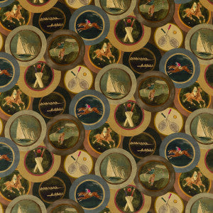 Sporting Life Velvet Woodsmoke by Mulberry Fabric