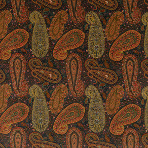 Peregrine Paisley Velvet Plum by Mulberry Fabric