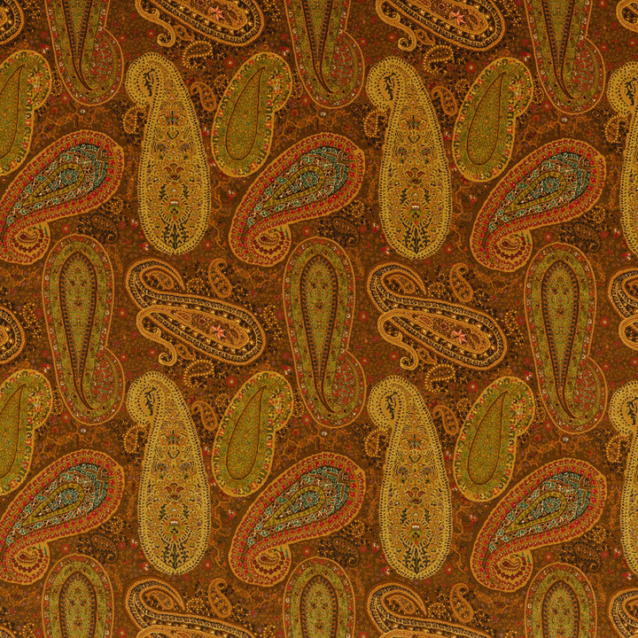 Peregrine Paisley Velvet Spice by Mulberry Designer Fabric MULBERRY LONG WEEKEND COTTON - 83%;POLYESTER - 17% United Kingdom Horizontal: 17.336 and Vertical: 22.852 52.008 - Swanky Fabrics -