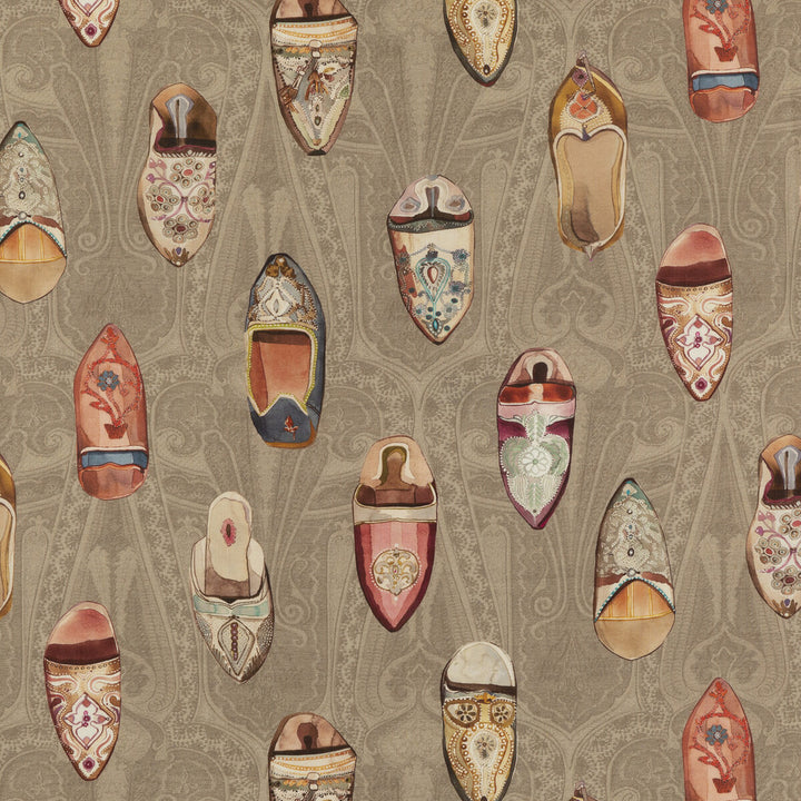 Babouches Antique by Mulberry Fabric MULBERRY LONG WEEKEND LINEN - 100% Austria Horizontal: 57.918 and Vertical: 34.672 57.918 - Fabric Carolina -