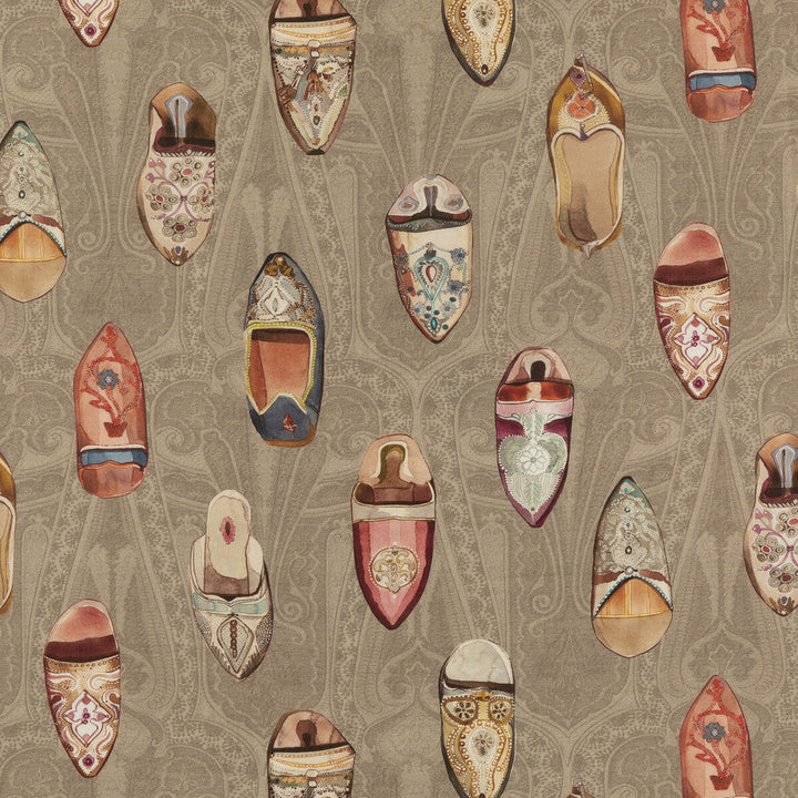 Babouches Antique by Mulberry Fabric Mulberry Fabric Babouches AntiqueFabric MULBERRY LONG WEEKEND LINEN - 100% Austria </p><p>Repeat: H: 57.918, V: 34.672 57.918 - Fabric Carolina -