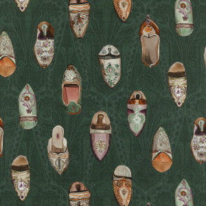 Babouches Emerald by Mulberry Fabric
