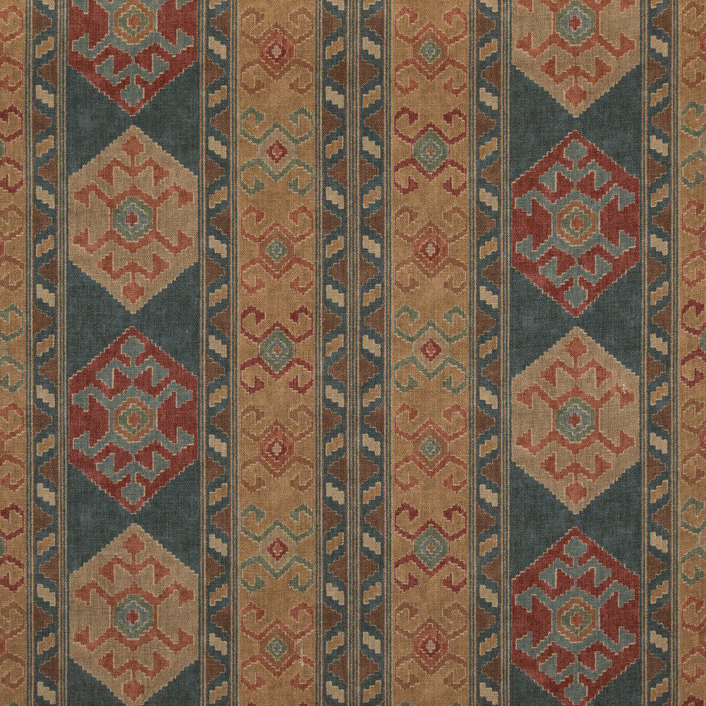 Nomad Teal by Mulberry Fabric Mulberry Fabric Nomad TealFabric MULBERRY LONG WEEKEND VISCOSE - 82%;LINEN - 18% United Kingdom </p><p>Repeat: H: 54.372, V: 24.034 54.372 - Fabric Carolina -