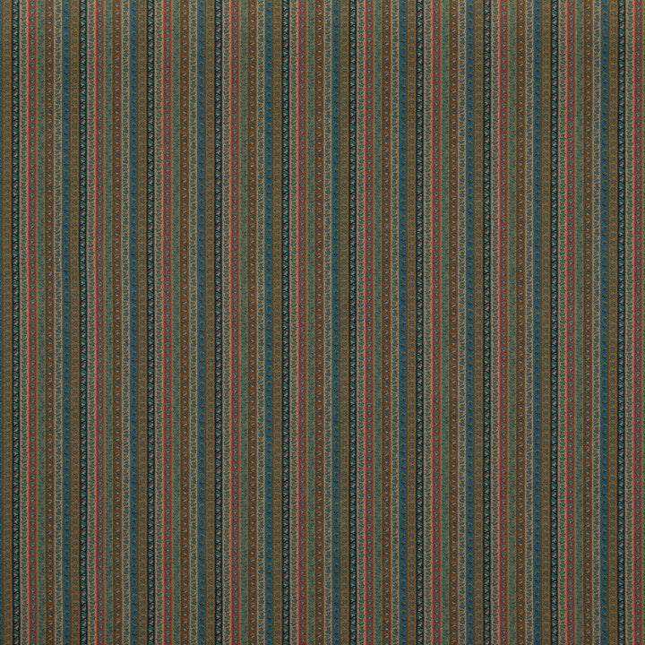 Wilde Stripe Teal by Mulberry Designer Fabric MULBERRY LONG WEEKEND VISCOSE - 67%;LINEN - 33% United Kingdom Horizontal: 4.531 and Vertical: 54.372 - Swanky Fabrics -
