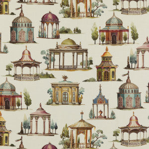 Follies Plum by Mulberry Fabric