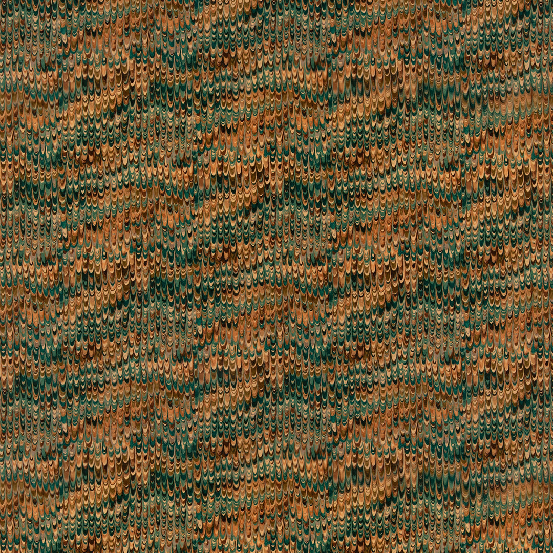 End Paper Velvet - Teal By Mulberry Fabric