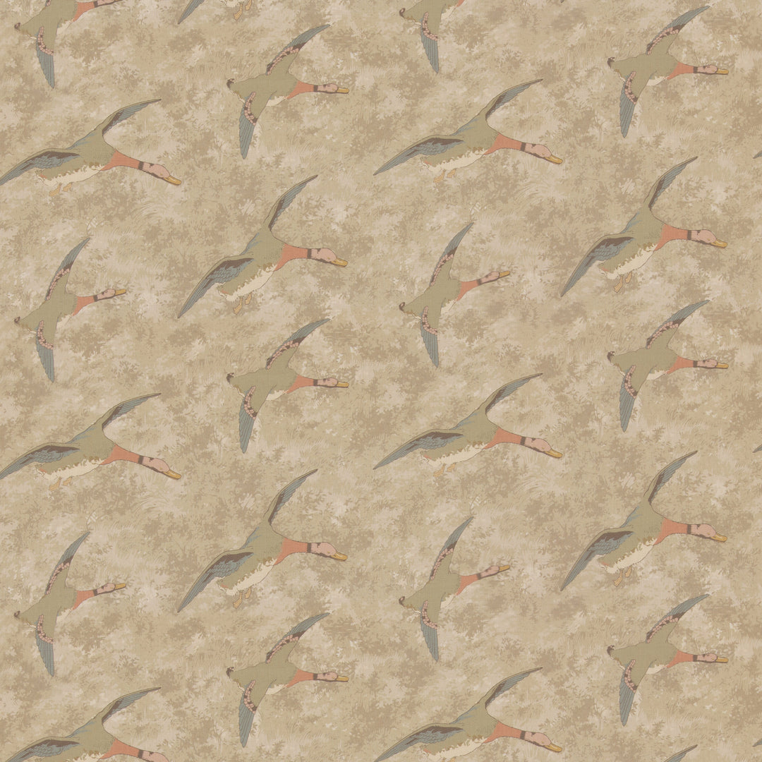 Forest Ducks - Parchment By Mulberry Fabric