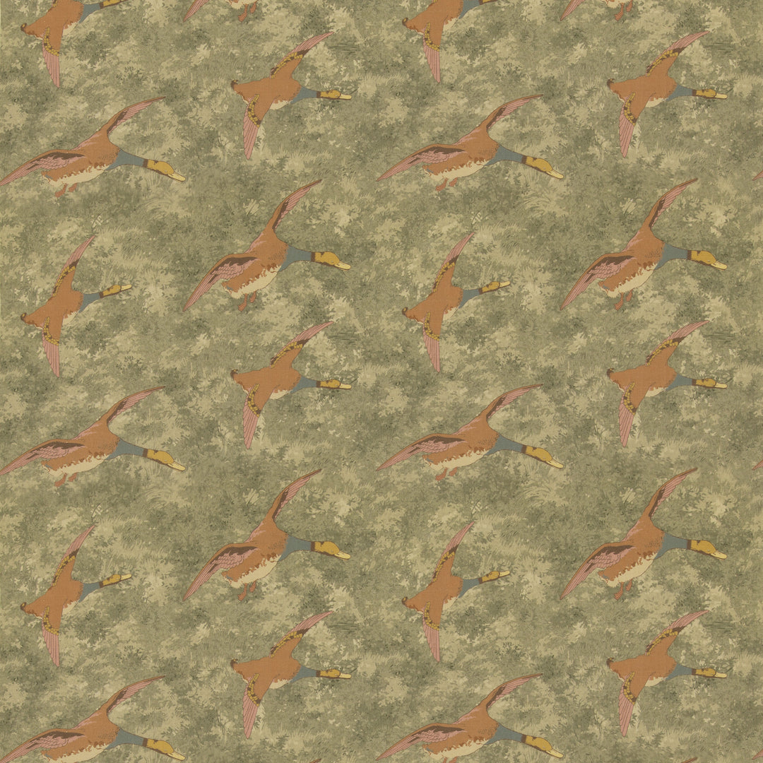 Forest Ducks - Lovat By Mulberry Fabric