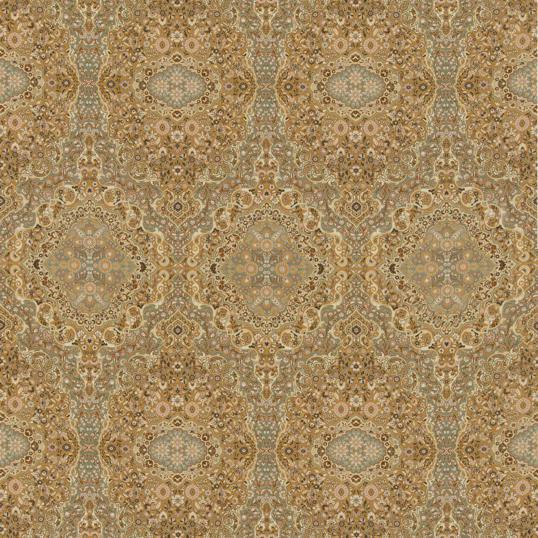 Woodland Paisley - Ochre By Mulberry Fabric