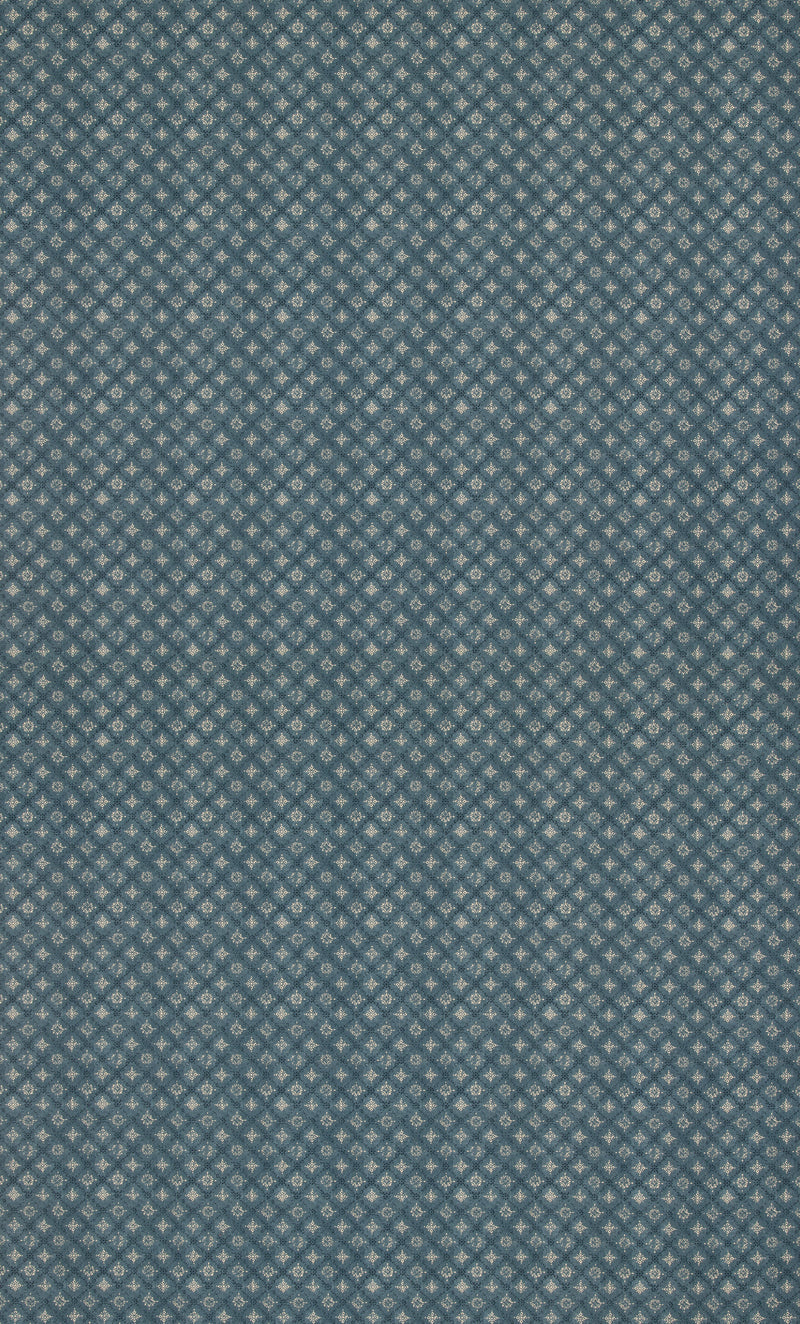 Croft Trellis - Indigo By Mulberry Fabric