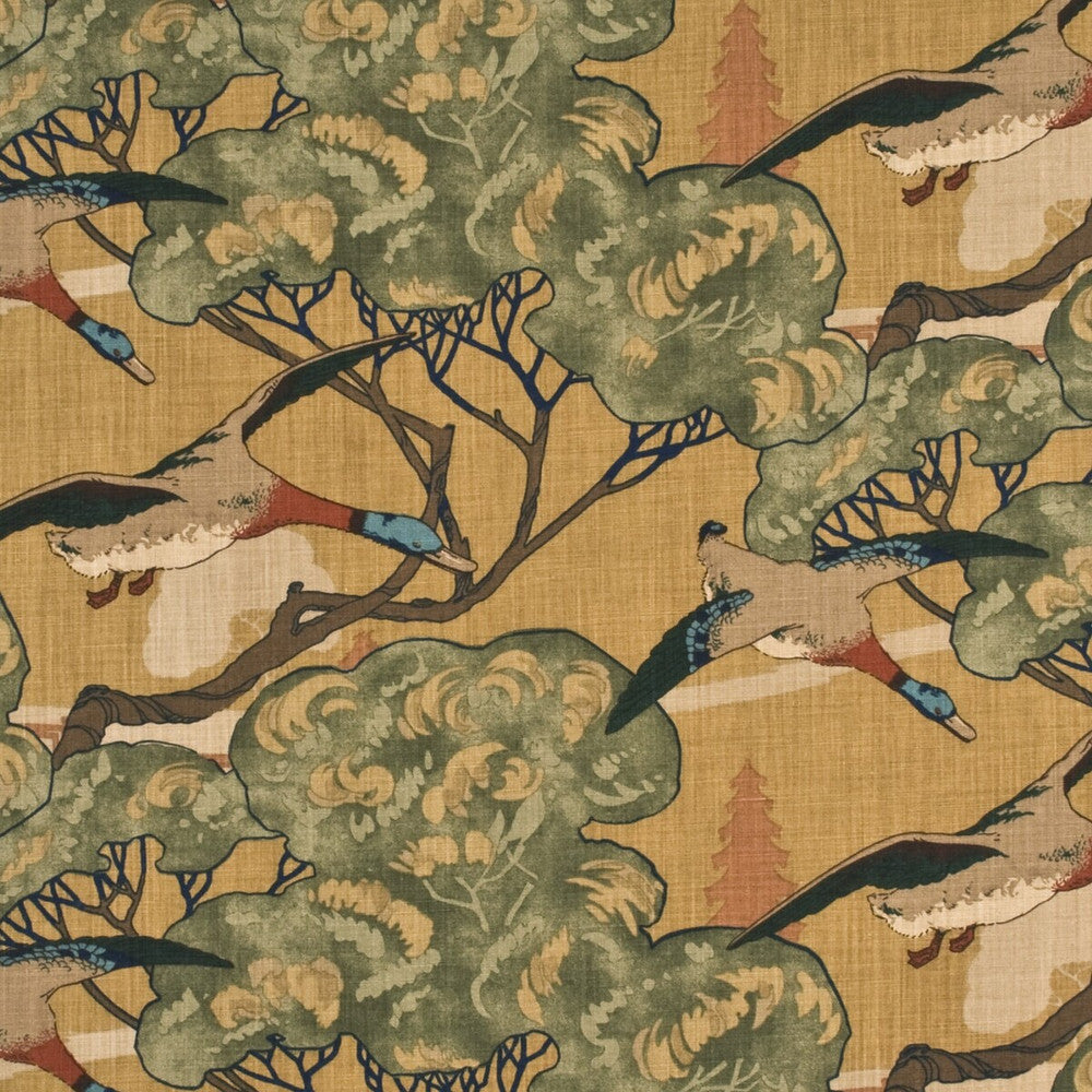 Flying Ducks Sand by Mulberry Fabric Mulberry Fabric Flying Ducks SandFabric MULBERRY BEST OF LINEN - 100% United Kingdom </p><p>Repeat: H: 53.978, V: 24.428 53.978 - Fabric Carolina -