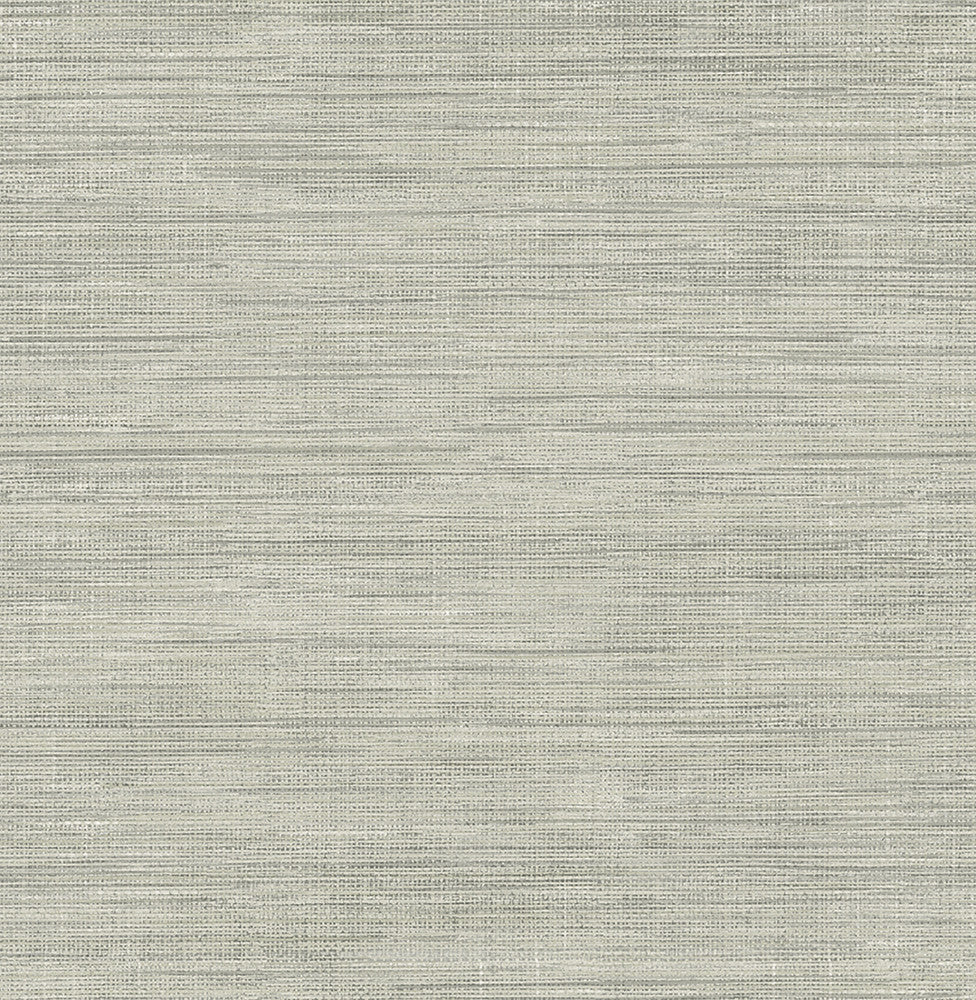 Island Grey Faux Grasscloth Wallpaper by Brewster Brewster Essentials Covers about 56.4 square feet 20.5-in by 33-ft long roll Unpasted 0 - Fabric Carolina -