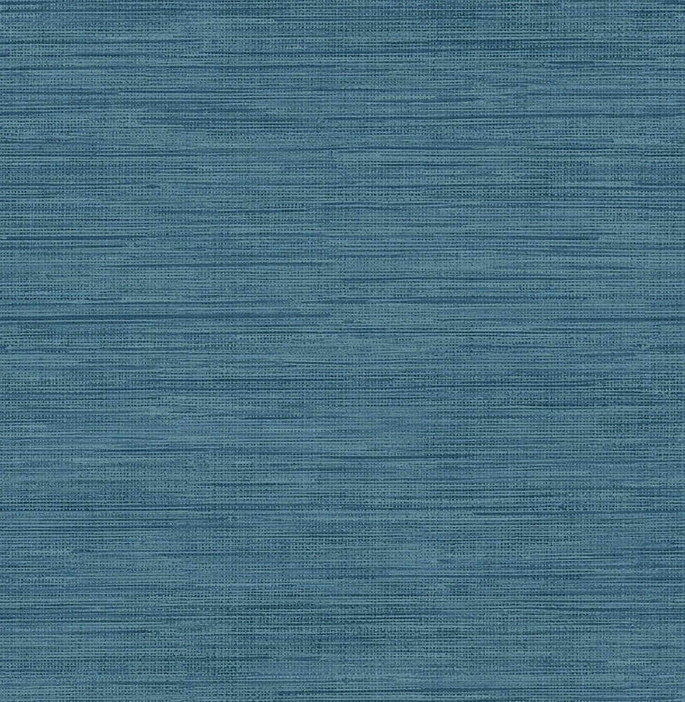 Sea Grass Blue Faux Grasscloth Wallpaper by Brewster Brewster Essentials Covers about 56.4 square feet 20.5-in by 33-ft long roll Unpasted 0 - Fabric Carolina -