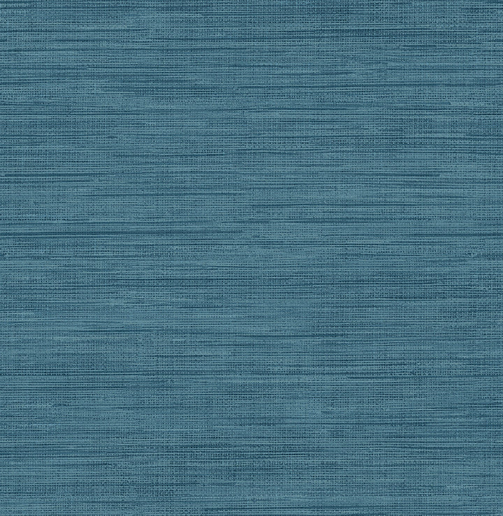 Sea Grass Blue Faux Grasscloth Wallpaper by Brewster Brewster Essentials Covers about 56.4 square feet 20.5-in by 33-ft long roll Unpasted 0 - Fabric Carolina -