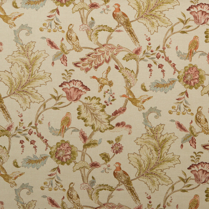 Early Birds Natural by Mulberry Fabric GREAT PARK LINEN - 100% United Kingdom HEAVY Horizontal: and Vertical: 34.672 53.978 - Fabric Carolina -