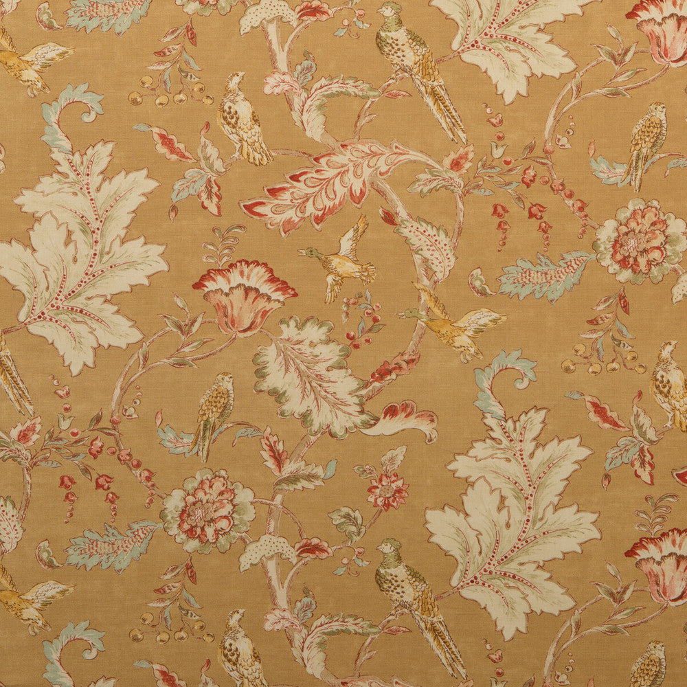 Early Birds Sand by Mulberry Fabric GRAND TOUR LINEN - 100% United Kingdom HEAVY Horizontal: and Vertical: 34.672 53.978 - Fabric Carolina -