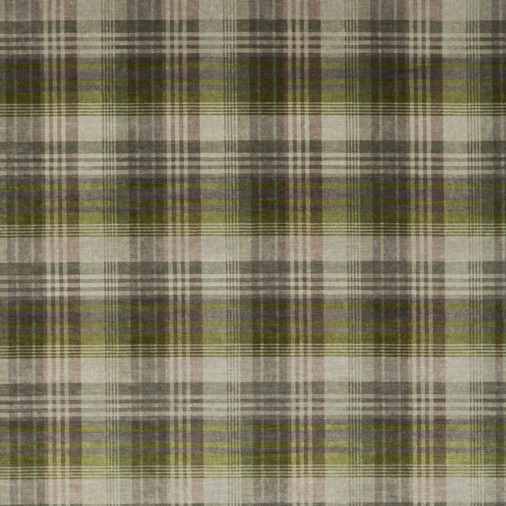 Velvet Ancient Tartan Grey/Green by Mulberry Fabric BOHEMIAN WEAVES VISCOSE - 60%;COTTON - 30%;POLYESTER - 10% Italy HEAVY Horizontal: 8.274 and Vertical: 8.274 50.826 - Fabric Carolina -