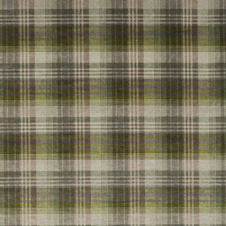 Velvet Ancient Tartan Grey/Green by Mulberry Fabric BOHEMIAN WEAVES VISCOSE - 60%;COTTON - 30%;POLYESTER - 10% Italy HEAVY Horizontal: 8.274 and Vertical: 8.274 50.826 - Fabric Carolina -