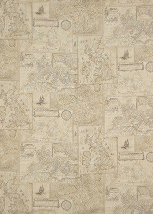Bohemian Travels Linen Sand by Mulberry Fabric BOHEMIAN TRAVELS LINEN - 100% Austria HEAVY Horizontal: 53.978 and Vertical: 28.762 53.978 - Fabric Carolina -