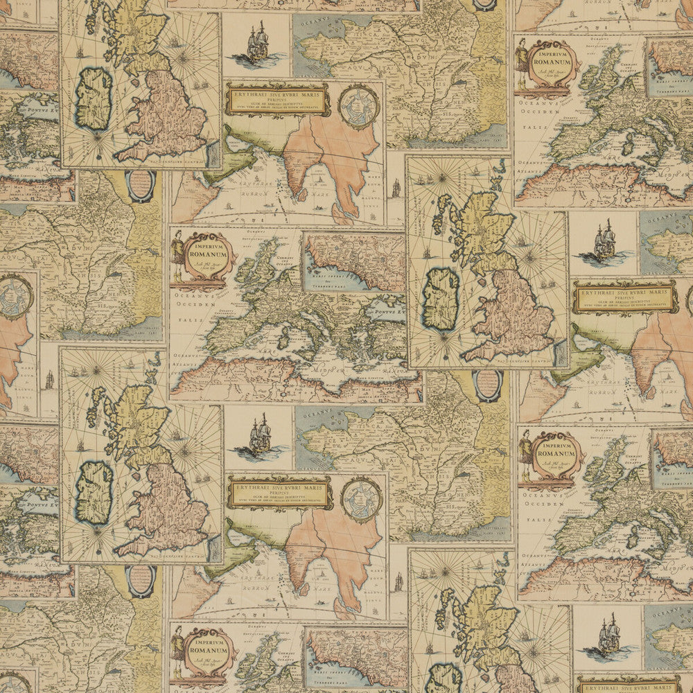 Bohemian Travels Velvet Multi by Mulberry Fabric BOHEMIAN TRAVELS COTTON - 88%;POLYESTER - 12% Austria HEAVY Horizontal: 53.978 and Vertical: 29.55 53.978 - Fabric Carolina -