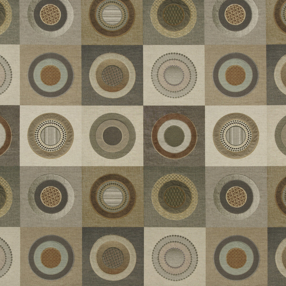 Dress Circle Linen Warm Grey by Mulberry Fabric FESTIVAL COTTON - 46%;VISCOSE - 36%;LINEN - 18% Italy Horizontal: 27.974 and Vertical: 27.58 55.948 - Fabric Carolina -