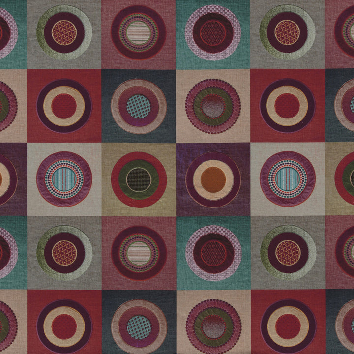 Dress Circle Linen Red by Mulberry Fabric Mulberry Fabric Dress Circle Linen RedFabric FESTIVAL COTTON - 46%;VISCOSE - 36%;LINEN - 18% Italy </p><p>Repeat: H: 27.974, V: 27.58 55.948 - Fabric Carolina -