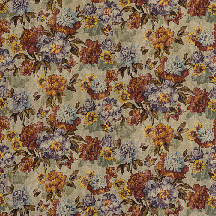 Botanica Red/Plum by Mulberry Fabric Mulberry Fabric Botanica Red/PlumFabric MODERN COUNTRY II LINEN - 100% Italy </p><p>Repeat: H: 26.004, V: 23.246 52.008 - Fabric Carolina -