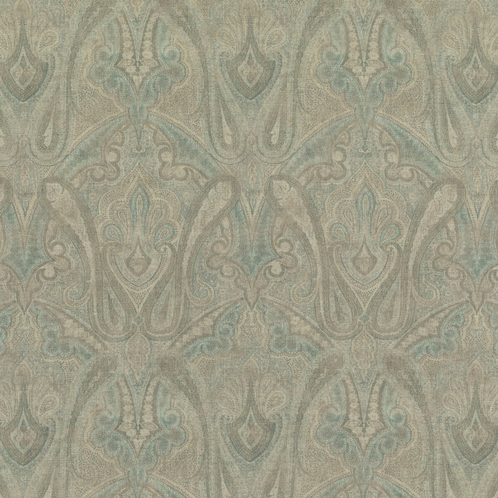Canvas Paisley Sage by Mulberry Fabric Mulberry Fabric Canvas Paisley SageFabric MODERN COUNTRY II VISCOSE - 82%;LINEN - 18% United Kingdom </p><p>Repeat: H: 18.124, V: 29.156 54.372 - Fabric Carolina -
