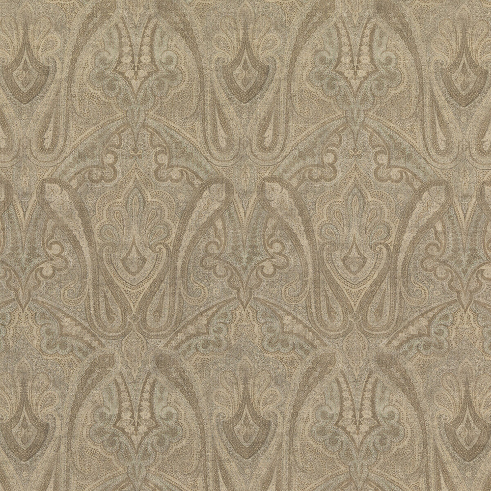 Canvas Paisley Mineral by Mulberry Fabric MODERN COUNTRY II VISCOSE - 82%;LINEN - 18% United Kingdom HEAVY Horizontal: 18.124 and Vertical: 29.156 54.372 - Fabric Carolina -