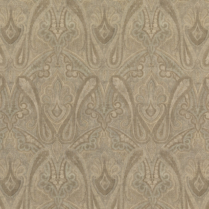 Canvas Paisley Mineral by Mulberry Designer Fabric MODERN COUNTRY II VISCOSE - 82%;LINEN - 18% United Kingdom HEAVY Horizontal: 18.124 and Vertical: 29.156 54.372 - Swanky Fabrics -