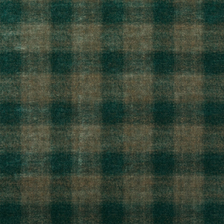 Highland Check Teal by Mulberry Fabric MODERN COUNTRY VELVETS VISCOSE - 55%;COTTON - 45% Italy HEAVY Horizontal: 6.895 and Vertical: 7.092 55.16 - Fabric Carolina -