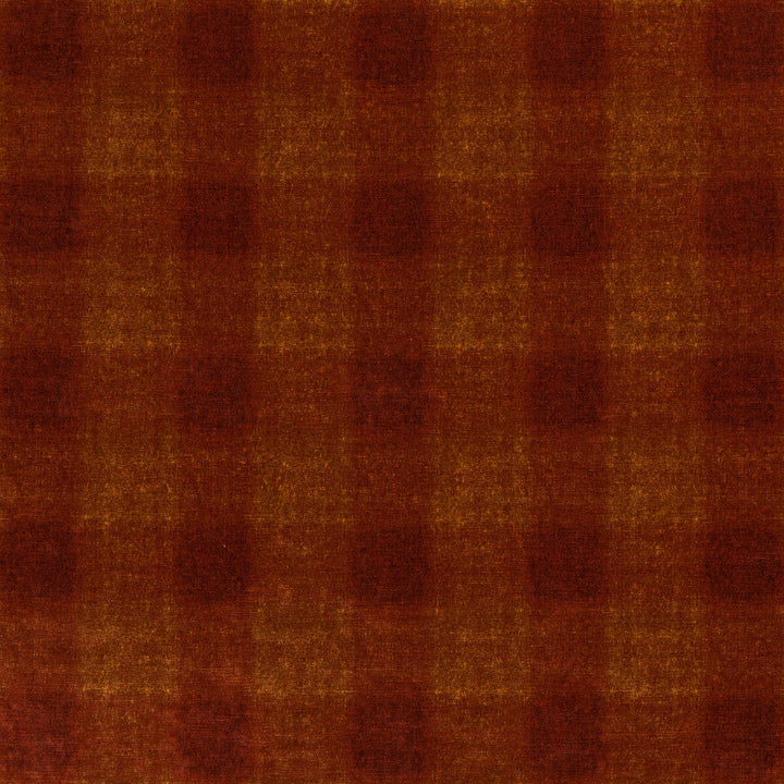 Highland Check Spice by Mulberry Designer Fabric MODERN COUNTRY VELVETS VISCOSE - 55%;COTTON - 45% Italy HEAVY Horizontal: 6.895 and Vertical: 7.092 55.16 - Swanky Fabrics -
