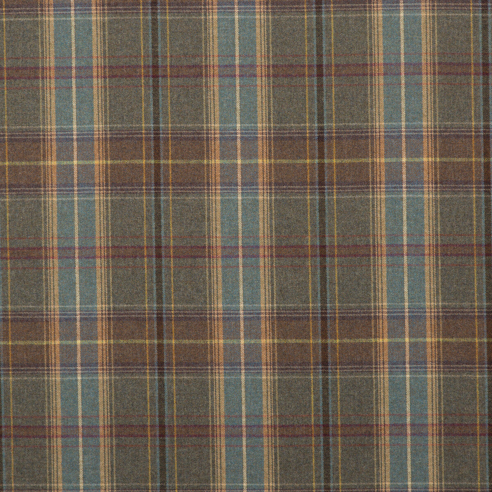 Shetland Plaid Heather by Mulberry Fabric BOHEMIAN ROMANCE WOOL - 100% United Kingdom LIGHT Horizontal: 11.623 and Vertical: 13.79 59.1 - Fabric Carolina -