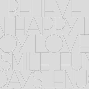 Oslo Silver Positive Text Wallpaper by Fine Decor
