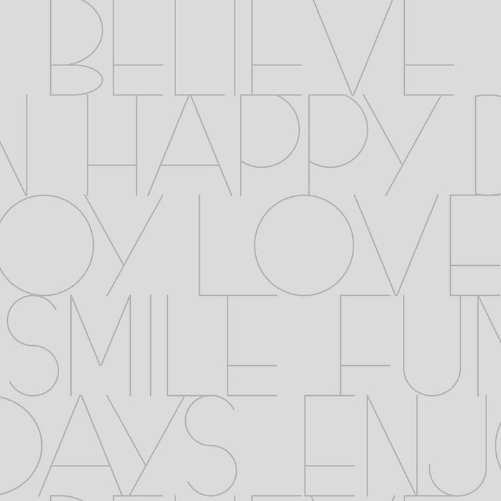 Oslo Silver Positive Text Wallpaper by Fine Decor Medley Covers about 56.4 square feet Great Britain Unpasted 20.86-in repeat, drop match 20.5-in by 33-ft long roll - Fabric Carolina -