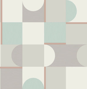 Marino Mint Geometric Wallpaper by Fine Decor