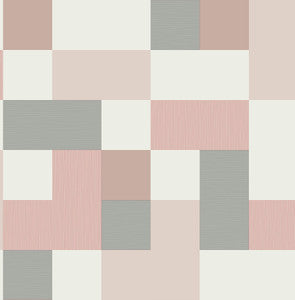 Milano Blush Geometric Wallpaper by Fine Decor