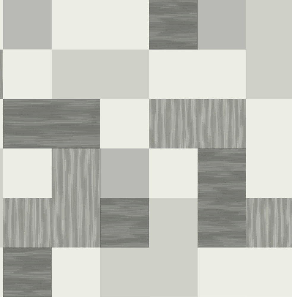 Milano Black Geometric Wallpaper by Fine Decor Medley Covers about 56.4 square feet Great Britain Unpasted 20.86-in repeat, drop match 20.5-in by 33-ft long roll - Fabric Carolina -