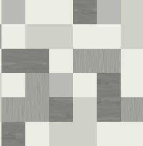 Milano Black Geometric Wallpaper by Fine Decor