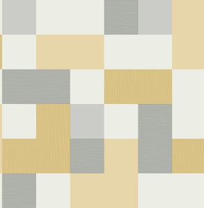 Milano Mustard Geometric Wallpaper by Fine Decor