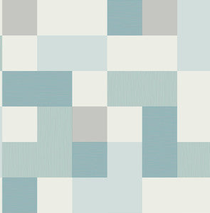 Milano Aqua Geometric Wallpaper by Fine Decor