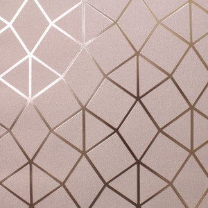 Stella Blush Geo Trellis Wallpaper by Fine Decor